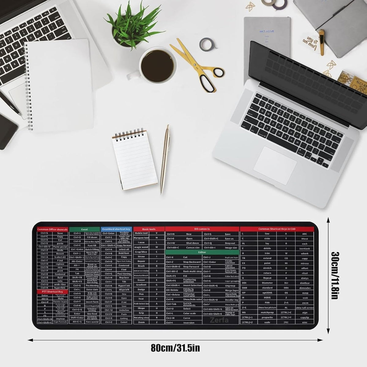 Keyboard Mat With Shortcut Keys