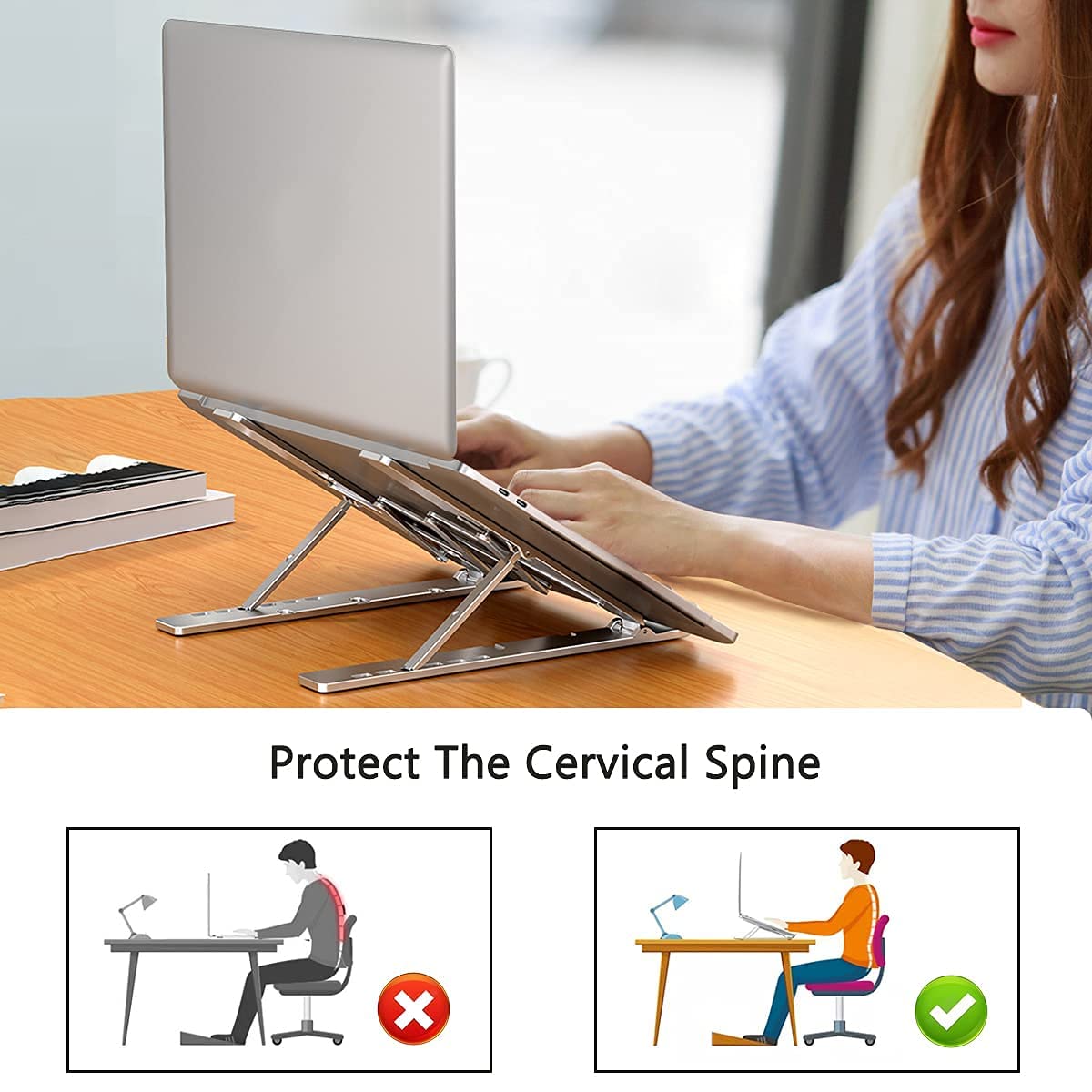 Foldable Aluminum Laptop Stand