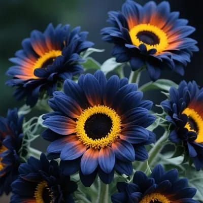 Bright Blue Sunflower Seeds For Planting