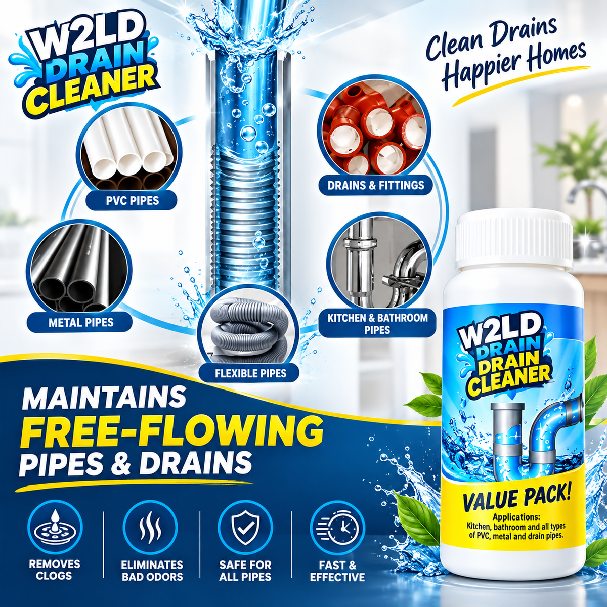 Sink Cleaner (Pack of 3)