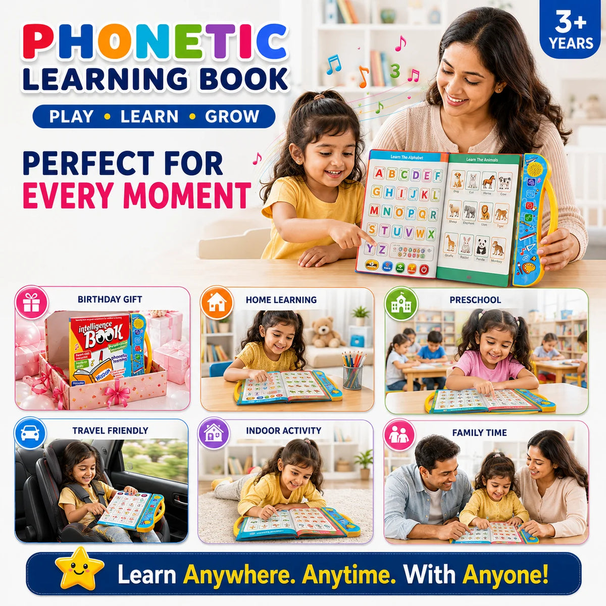 Interactive Musical Learning Book for Kids